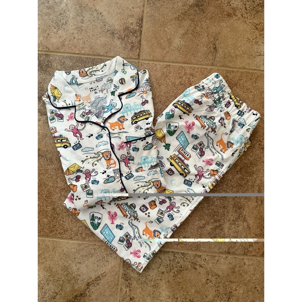 Roller Rabbit Girls X Target Roadtrip Long Sleeve Pajama Set - Size L NWT